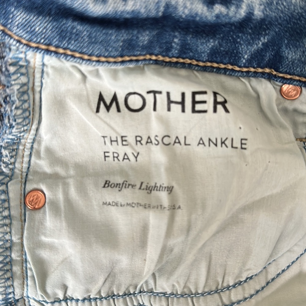 MOTHER The Rascal Ankle Fray in Bonfire - Picture 3 of 3
